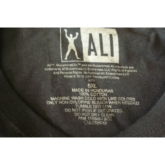 Official Muhammad Ali T shirt Black Cassius Clay Boxing Quotes Mens Size 5XL - Picture 5 of 5